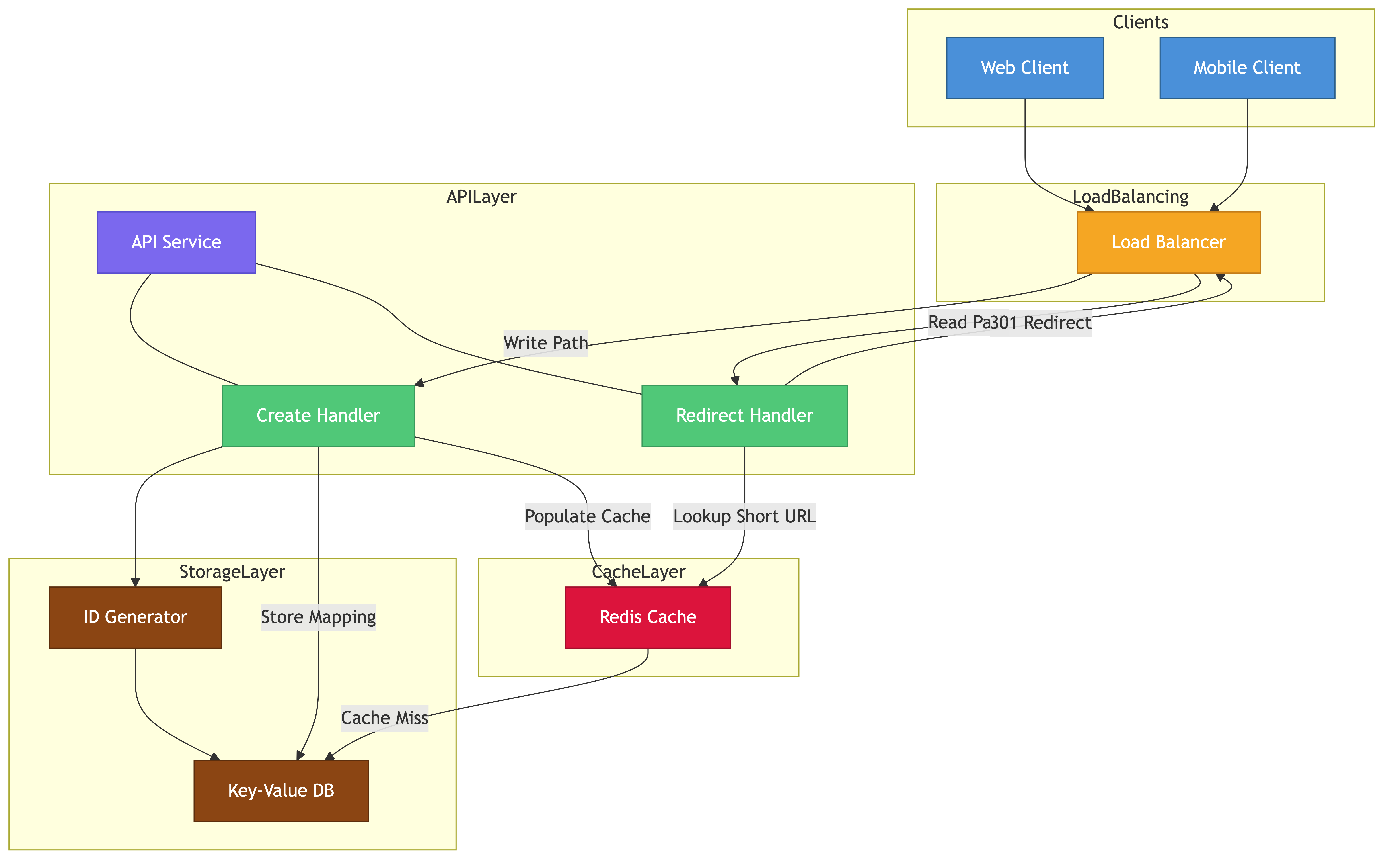 URL shortener system architecture
